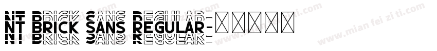 NT Brick Sans Regular字体转换